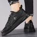 Men's Work New Spring Autumn Versatile Trendy Martin Mid-Top Business Casual Leather Shoes_vogvips.com