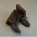 Sheepskin Version~Punk Street Square Toe 2025 Autumn Winter New Style Hidden Elegant High Heel Short Cowboy Boots_vogvips.com