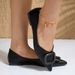 Lady Comfortable Soft Leather Microfiber Slip-On-Buckle Low Heels Pumps Pointy Toe Shoes 34-43 2025 Newest_vogvips.com