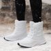 2022 Winter Outdoor High Top Plush Warm Thick Bottom Cotton Shoes Snow Boots New Cross Border Trendy Lightweight Cotton Boots For Women_vogvips.com