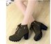 Autumn Winter 2020 New High Women's Cross Strap Short Thick Heel Martin Leather Boots_vogvips.com