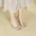 SX-V8 Open Flip-Flops Women Square Toe Thin Casual Sandals Lazy High Heel Slippers For Outdoor Wear_vogvips.com