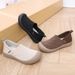 Women's Comfortable Slip-On Flats - Soft Sole Retro Style Casual Shoes For Spring Autumn (Beige, Black, Camel)_vogvips.com