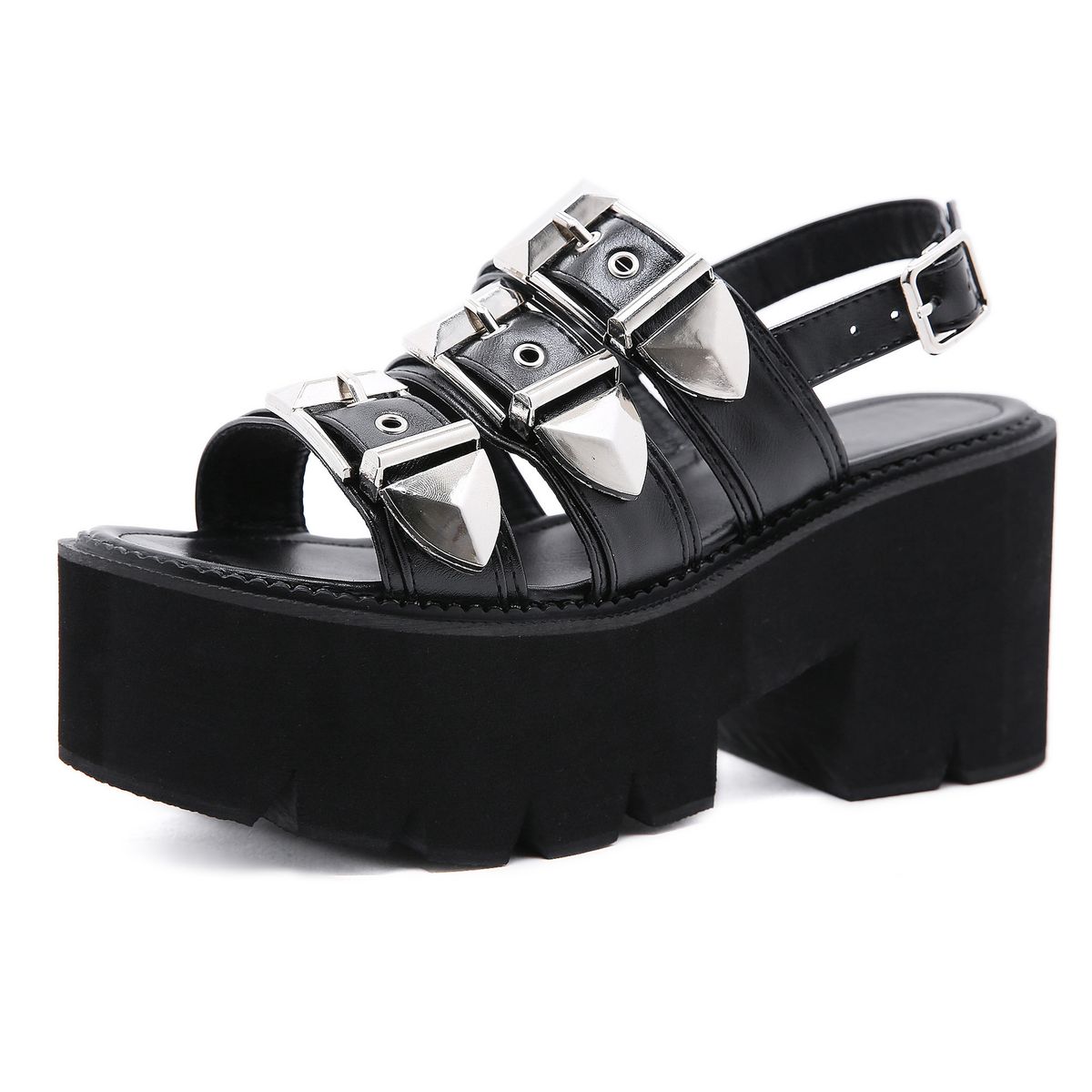 Women’s Shoes Spring And Summer Platform Bottom Fish Mouth Open Toe High Heel Large Size 35 43 Thick Bottom Women's Sandals_vogvips.com