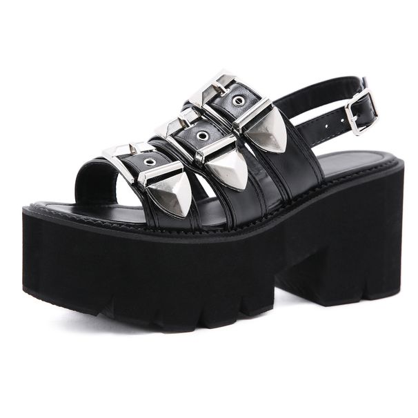 Women’s Shoes Spring And Summer Platform Bottom Fish Mouth Open Toe High Heel Large Size 35 43 Thick Bottom Women's Sandals_vogvips.com