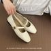 Flat Black Mary Jane For Women 2025 Spring New Round Toe Shallow Mouth One Strap Commuter Versatile Single Shoes_vogvips.com