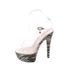 Leopard Print Striped Heel Platform Pole Dancing Model Runway High Heel Sandals - Chic & Luxe_vogvips.com