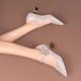 2026 Spring New Elegant Women's Low-Heel Shoes With Sparkling Rhinestone Bow, Mid-Heel Single Shoes, Fashionable_vogvips.com
