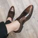 TerraStride Spliced Pointed Leather Large Size Business Casual Formal British Style Derby Men's Shoes_vogvips.com