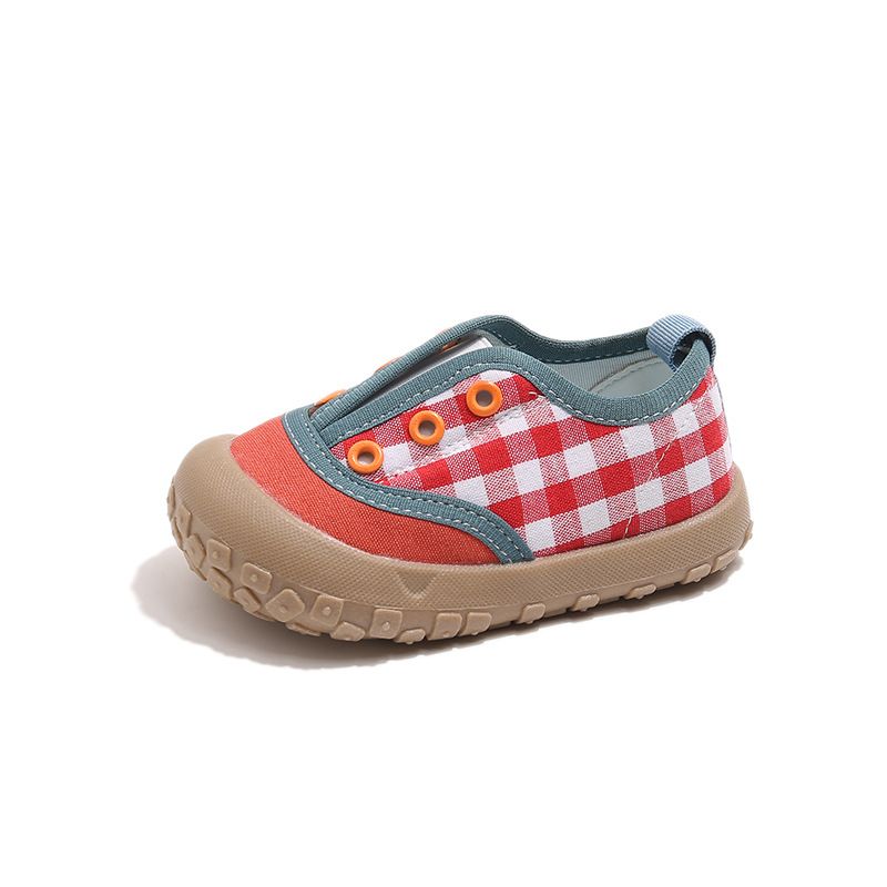 Kids Slip-On Canvas Shoes – Elastic Band Design, Mango Print, Lightweight & Comfortable For Indoor/Outdoor (Toddler & Preschool)_vogvips.com