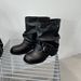 Western Jeans Tube Short For Women 2025 New Autumn Thick Heel Ruched Slouch British Style Martin Boots_vogvips.com