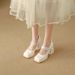 MTX French Chunky Heel Mary Jane Women's Autumn Winter New Small Leather 2025 Single Evening Style Wedding Shoes High Heels_vogvips.com