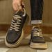 Men's shoes new autumn all match casual work shoes men's Martin boots men's low top retro leather shoes sports shoes_vogvips.com