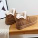 2023 Winter New Casual Thick Sole Leather And Wool Integrated Plush And Warm Snow Cotton Boots_vogvips.com