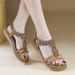 G923-3 Spring Summer 2025 New Lightweight Comfortable Flat For Women Elastic Band Versatile Fashion Trendy Sandals_vogvips.com