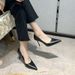 Soft Leather Non Grinding High Heels With Fairy Style Legs, Long Pointed And Elegant Slender Heels, Work For Workplace_vogvips.com