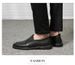 First Layer Casual Leather Shoes Foot Cover Dress Splicing Work Casual Leather Shoes Rubber Non-slip Sole_vogvips.com