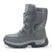 Waterproof Snow Boots For Men And Women, Thick Cotton Shoes With Added Fleece, Outdoor Cold Resistant And Warm Boots_vogvips.com