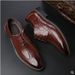 Suitable For All Seasons Pointed Toe Glossy Leather Bunkok Korean Style Business Formal Large Size Men's Versatile Casual Shoes_vogvips.com