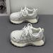 Women's White Sneakers 2026 Spring New Casual Student Versatile Thick-soled Height-increasing Sports Running Shoes_vogvips.com