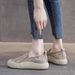 Outdoor Wear 2025 Summer New Style Mesh Soft Bottom Breathable One Step Casual Pregnant Lazy Women's Singles Shoes_vogvips.com
