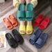 Home Bathroom Women Fashion Soft Sole EVA Indoor Slides Sandals 2023 Summer Non-slip Woman Man Slippers_vogvips.com