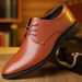 Business Fashion Trendy Cowhide Formal Leather Shoes, British Versatile Men's Lace Up Loafers, Summer Loafers_vogvips.com
