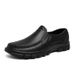 plus Size Lightweight Casual Leather Shoes for Men Oil Proof Non-Slip Chef Slip-On Driving Garden Trendy Shoes_vogvips.com