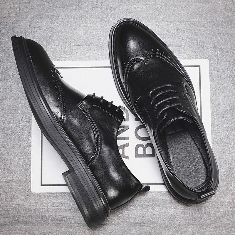 European And American Large Size Breathable Men's Business Casual Single Trendy British Formal Leather Shoes 3066-A_vogvips.com