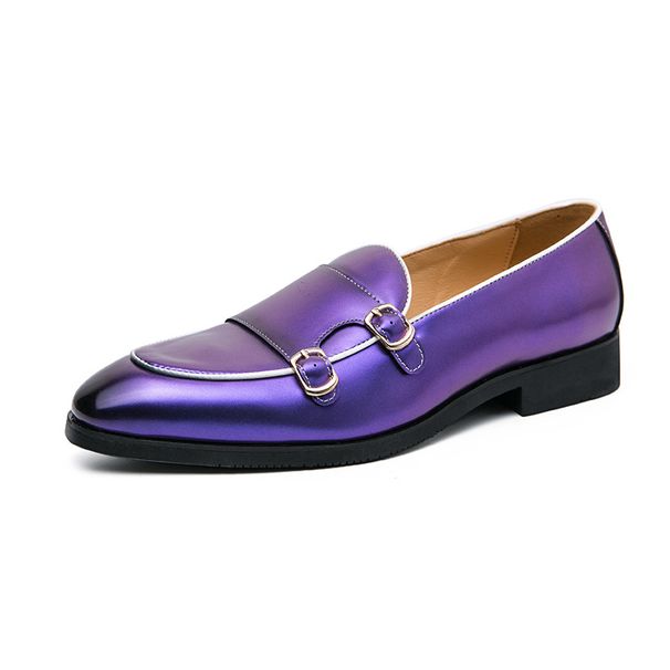 Suitable For All Seasons Shoes Large Glossy Loafers 38-48 Size Pin Buckle British Trend Hairstylist Social Spirit Little Le_vogvips.com