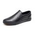Black Microfiber Waterproof Men's Women's Casual Shoes Flat Bottome Soft Sole Loafers Wear-resistant Non Slip Sneakers Men Shoes_vogvips.com