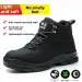 Men's Winter Fur Lined Hiking Waterproof Non Slip Rotary Buckle Snow Boots For Cold Weather Outdoor Daily Wear_vogvips.com