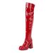 40-48 Large Size Shoes Winter New Women's Round Toe Thick High Heel Over-the-Knee Boots_vogvips.com