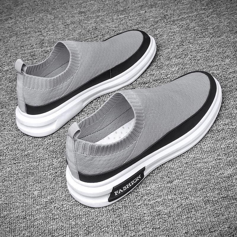 Men's Shoes Casual Trendy Shoes Low-top Canvas Shoes 2025 Summer Breathable Lazy Shoes One Pedal Casual Sports Shoes Men_vogvips.com