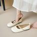 French Silver Flat-soled Single Shoes Women's Summer Pig's Trotters Split-toed Shoes With Skirts Mary Jane Shoes_vogvips.com