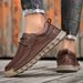 Men's With Lace Up, Genuine Leather, Loafers, Fashionable Handmade Casual Shoes, Men's Plus Size Leather Shoes_vogvips.com