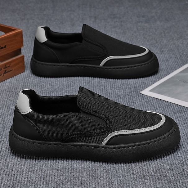 Spring And Summer Breathable One Pedal Lightweight Men's Casual Shoes Mesh Light Luxury Old Beijing Cloth Shoes Men's Ca_vogvips.com