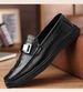 Embossed Crocodile Pattern Beanie Shoes Casual Men's Leather Shoes Genuine Leather Platform Men's Shoes_vogvips.com