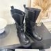 Venom Big-headed Martin Boots, Men's And Women's Belt Buckle, Dark Medium Tube Tooling Boots, Heightened Thick-soled Retro Upturned Locomotive Boots_vogvips.com
