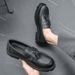 Suitable For All Seasons Large Size Round Toe Tassel Thick Sole Height Increasing Loafers 2025 Spring Autumn New Slip-On British Style Small_vogvips.com