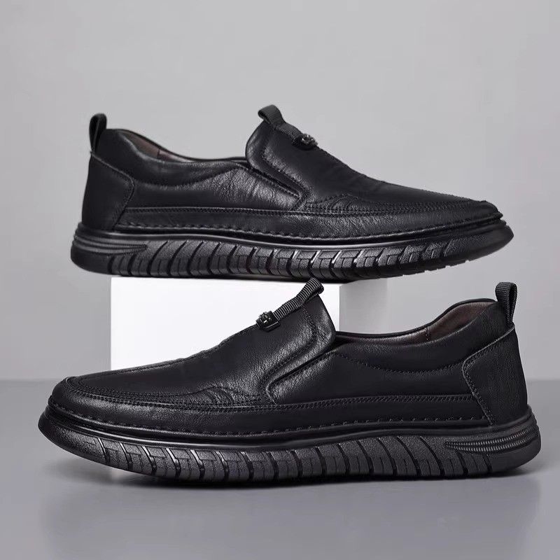 Loafers Leather For Casual Moccasins Breathable Sneakers Men Driving Shoes Comfort Flats_vogvips.com