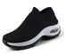 Cross-Border Plus Size Women's Air Cushion Sneakers Slip-On Fashionable Rocking Casual Sock Shoes Women 1839_vogvips.com