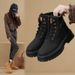 2025 New Spring Women's Martin High-Top Yellow Thick Sole British Style Hiking Boots_vogvips.com
