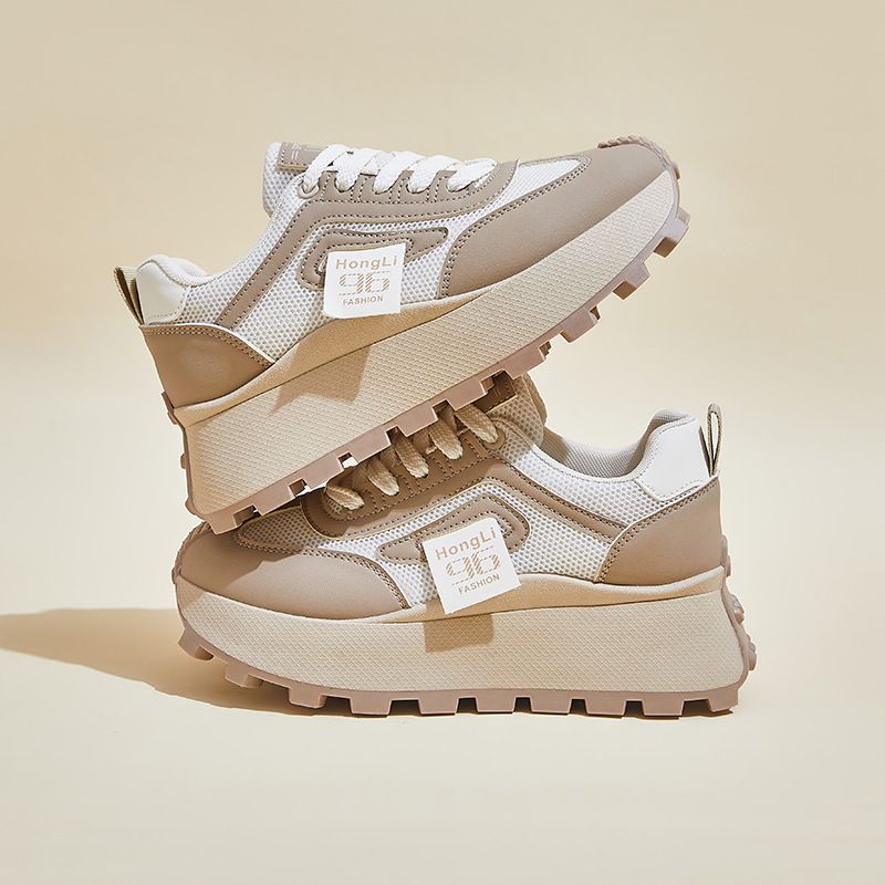 Daddy Shoes Female Student Sports Running Casual Shoes Platform Heightening Shoes_vogvips.com