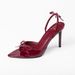 In Stock 26L8 New Model 2026 Spring Pointed Toe Stiletto High Heels Elegant French Fashion Sexy Open-toe Bow Women's_vogvips.com