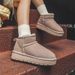 Women's Winter Sheepskin Snow Boots With Anti-Slip Rubber Sole & Cozy Fleece Lining – Low-Cut Round Toe Casual Boots_vogvips.com