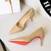 Pointed Thin Heels Women's Shoes Shallow Mouth Side Hollow High Heels Pedicure One Pedicure High Heels Single Shoes_vogvips.com