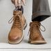 European Warm Series Martin Work Genuine Leather Versatile British Style Casual Shoes Trendy Men's Boots_vogvips.com