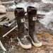 Women's Waterproof Rain Boots Knee High Riding Boots With Side Zipper Non-Slip Rubber Sole Comfortable Round Toe Boots For Outdoor Hiking Walking_vogvips.com