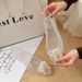 Elegant And Versatile Pearl Butterfly Tassel Pointed Crystal For Women, Fashionable Transparent Hole , Woven Jelly_vogvips.com